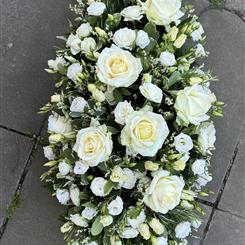 Beautiful White Casket Spray